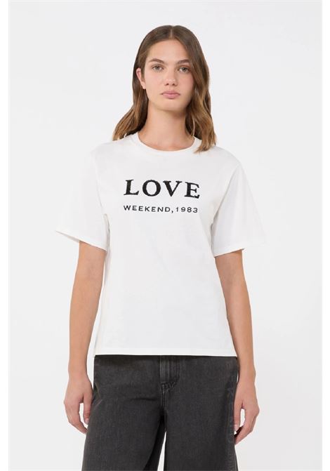 t-shirt in cotone con stampa MAX MARA WEEKEND | 2615971061600001